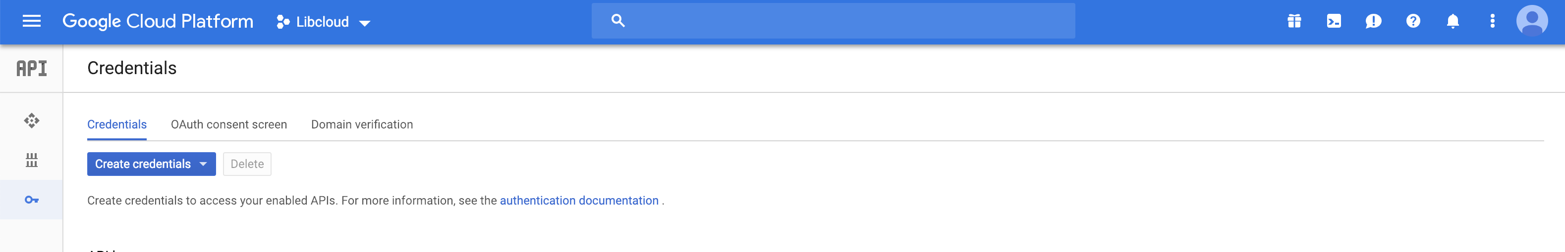 GCP Create Credential